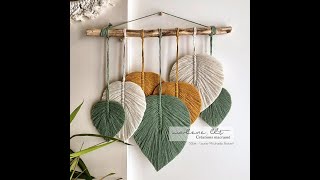 COMO HACER HOJAS CON MACRAMÉ [upl. by Ettenawtna]