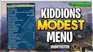 gta online için mod menu kıddıons modest menu linksiz virussuz nasıl indirilir [upl. by Loeb425]