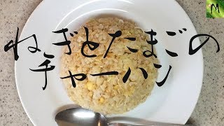 【ねぎとたまごだけのチャーハン】給料日前の救済レシピ [upl. by Solita]