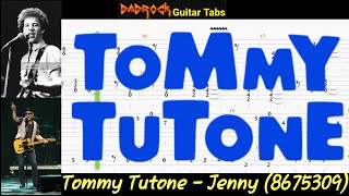 Jenny 8675309  Tommy Tutone  Guitar  Bass TABS Lesson [upl. by Almeta]