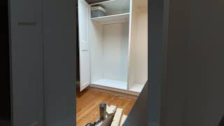 In process IKEA PAX wardrobes with GRIMO doors ikeahack ikeapax diyprojects wardrobe [upl. by Jessey]