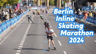 Berlin Inline Skating Marathon 2024  360 video block C from start to 34km [upl. by Nidak994]