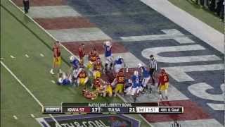 Tulsa Wins 2012 AutoZone Liberty Bowl [upl. by Lyrehs]