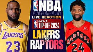 🔴LA LAKERS vs TORONTO RAPTORS │ LIVE NBA Basketball Game PlayByPlay Reaction amp Scoreboard [upl. by Tavy10]