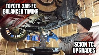 Scion 2ARFE Balancer Shaft Timing and LED upgrades [upl. by Haerb]