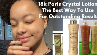 18k Gold lotion Crystal lotion Secret way to use for outstanding Result [upl. by Hunfredo]