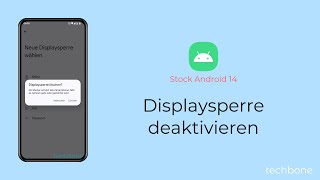 Displaysperre deaktivieren Android 14 [upl. by Wileen]