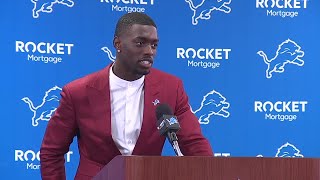 Press conference Detroit Lions introduce firstround pick Terrion Arnold [upl. by Anikes]