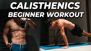 10 min CALISTHENICS workout at home for BEGINNERS  no equipment [upl. by Ardnazil]