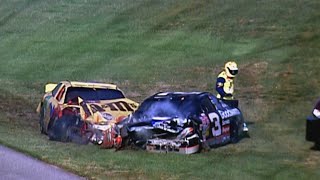 Dale Earnhardts fatal crash  Daytona [upl. by Kaine]