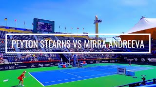 4K Peyton Stearns vs Mirra Andreeva ATP Tour Dubai Duty Free Tennis Highlights 2024 🎾 [upl. by Chrissy]