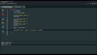 Exemplo dos códigos em portugol [upl. by Airak546]