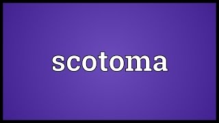 Scotoma Meaning [upl. by Alisander913]