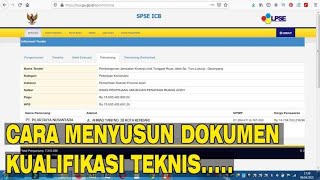 Cara Menyusun Dokumen Kualifikasi Proyek Untuk LPSE [upl. by Hennessy614]