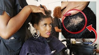 JAI UN ÉNORME TROU DANS LES CHEVEUX 😭   UPDATE APRÈS MON BIG CHOP [upl. by Ellenar]