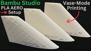 How to make super lightweight 3DPrintable Wings with Bambu Lab PLA AERO [upl. by Gerta]