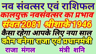 नव संवत्सर कालयुक्त का फल एवं 12 राशियों का राशिफल NAV samvatsar हिन्दू नया वर्ष का भविष्यफल [upl. by Broida]