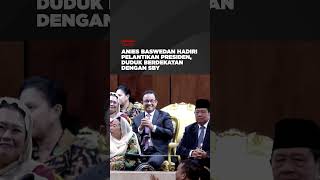 Anies Baswedan Hadiri Pelantikan Presiden Duduk Berdekatan dengan SBY shorts [upl. by Alaehs801]