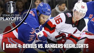 New Jersey Devils vs New York Rangers First Round Gm 4  Full Game Highlights [upl. by Linson476]