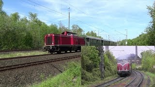 Bundesbahn in altrot  212 007 amp V200 033 mit Umbauwagen [upl. by Amarillis]