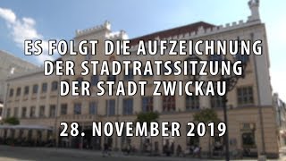 Stadtratssitzung der Stadt Zwickau vom 28112019  Teil 3 [upl. by Ocer]