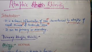 Atrophic Rhinitis ENT [upl. by Alaster]