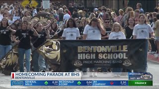 Bentonville High School hosts homecoming parade [upl. by Radborne]