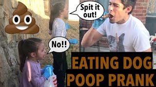 Eating Dog Poop Prank  Kids React to Dad Eating Dog Poop [upl. by Nnaeoj]