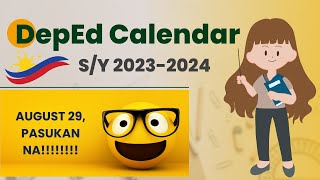 DepEd Calendar S Y 20232024 Released Na DepEd SY20232024 seniorhighschool juniorhighschool [upl. by Horacio]