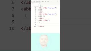 HTML Tutorial for Beginners  html learn  abbr tag [upl. by Neerehs]