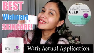 DermaGeek Night Cream with NiacinamideBest Walmart Skincare [upl. by Airreis68]