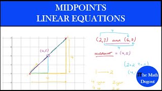 Midpoints  Linear Equations [upl. by Ecirtac]