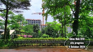 🏗️ ❲04 Oct 2024❳ HDB BTO Ghim Moh Ascent  Natura site progress [upl. by Retrak]