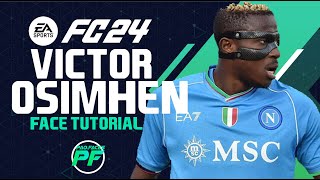 EA FC 24 Victor Osimhen FACE  Pro Clubs Face Creation  CAREER MODE  LOOKALIKE NAPOLI [upl. by Nosyt]