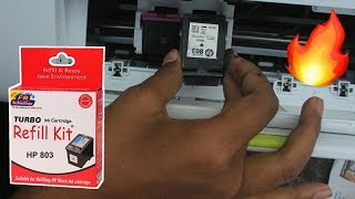 HP 803 Black Ink Cartridge Refill  Refilling Ink Black  Dekh Review HindiUrdu [upl. by Locke91]