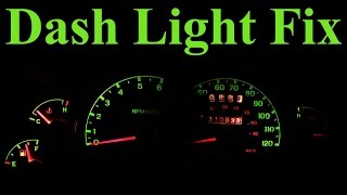 How to Replace Dashboard Lights In Depth [upl. by Hyo]