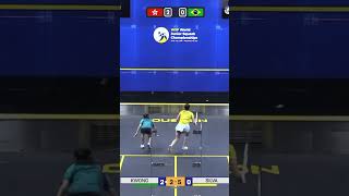 🇭🇰 “Clever play” from Ena Kwong squash wsfjuniors sports [upl. by Attenej]