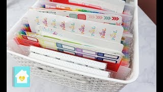 PLANNER STICKER ORGANIZATION  HOW I STORE MY STICKERS 2017 [upl. by Ailegnave761]