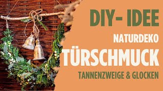 Weihnachtsdeko selbst gemacht Schnelle und einfache Wanddekoration mit Naturmaterialien 🌿✨ [upl. by Aiset]