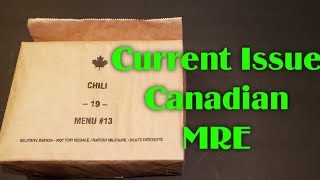 Canadian Military Current Issue MRE Taste Test [upl. by Pippy]