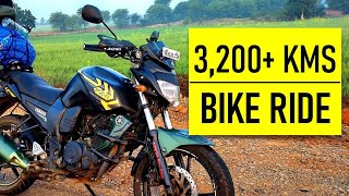 A very long ride on 150cc Bike  Yamaha FZS  3200 Kms [upl. by Bruckner]