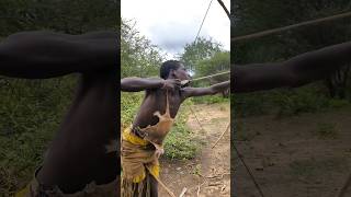 The Hadza tribe use bows and arrows to hunt their food they have been doing so for hundred of years [upl. by Lennahs496]