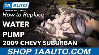 How to Replace Water Pump 0714 Chevrolet Suburban [upl. by Atinot]