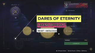 Destiny 2  Commander Destroyed Fateful Spin Triumph  Dares of Eternity Legend Difficulty Week 10 [upl. by Mikkanen322]