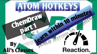 Uncover the Atoms Shortcut Keys for Chem Draw 2017 Alis Classes Part 1 [upl. by Niffirg]