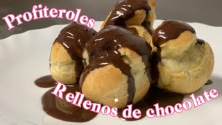 Profiteroles caseros rellenos 🍫🍫🍫 [upl. by Banks174]