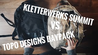 Kletterwerks Summit 20 VS Topo Designs Daypack 2 Epic EDC legends Seoul Day trip Loadout [upl. by Eiryt]