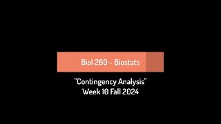 CSULB Biol 260 Fall 2024  Week 10 [upl. by Jewel]