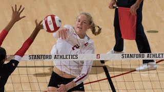 Stanfords Kathryn Plummer collects Pac12 Womens Volleyball Player of the Year award [upl. by Eiuqnom]