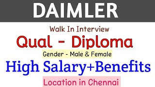 Daimler trucks latest job vacancy in Tamil  Daimler company jobs  today jobs in Tamil [upl. by Aurelea]